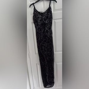Black Sequin Dress Size Medium